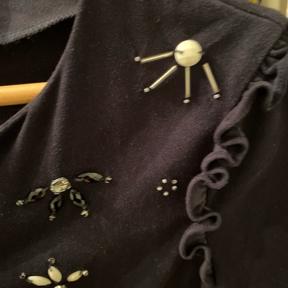 Zara Navy Blue Women's Sweater Crop Cardigan - Picture 7 of 11